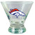 Denver Broncos Martini Glass