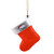 Denver Broncos Blown Glass Stocking Ornament