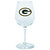 Green Bay Packers Decal Wine Glass