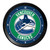 Vancouver Canucks Ribbed Frame Wall Clock