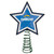 Los Angeles Chargers Mosaic Tree Topper