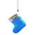 Los Angeles Chargers Blown Glass Stocking Ornament