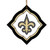 New Orleans Saints Vintage Art Glass Ornament