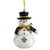 New Orleans Saints Woodland Snowman Ornament