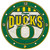 Oregon Ducks Art Glass Clock