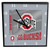 Ohio State Buckeyes 12" Square Carbon Fiber Clock