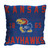 Kansas Jayhawks Stacked Jacquard Pillow