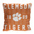 Clemson Tigers Stacked Jacquard Pillow
