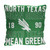 North Texas Mean Green Stacked Jacquard Pillow