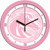 Boise State Broncos Pink Wall Clock