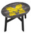 Michigan Wolverines Distressed Wood Side Table