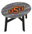 Oklahoma State Cowboys Distressed Wood Side Table