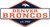 Denver Broncos Diamond Panel Metal Sign