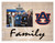 Auburn Tigers Family Burlap Clip Frame