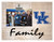 Kentucky Wildcats Family Burlap Clip Frame