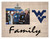 West Virginia Mountaineers Family Burlap Clip Frame