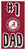 Alabama Crimson Tide 6" x 12" #1 Dad Sign