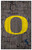 Oregon Ducks 11" x 19" City Map Sign