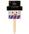 Texas Christian Horned Frogs Snowman Yard Stake