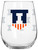 Illinois Fighting Illini 16 oz. Satin Etch Curved Beverage Glass