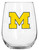 Michigan Wolverines 16 oz. Satin Etch Curved Beverage Glass