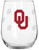 Oklahoma Sooners 16 oz. Satin Etch Curved Beverage Glass