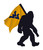 West Virginia Mountaineers 12" Bigfoot Desktop Art