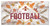 Iowa State Cyclones Hello Football 6" x 12" Wall Art