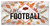 Oklahoma State Cowboys Hello Football 6" x 12" Wall Art