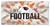 Oregon State Beavers Hello Football 6" x 12" Wall Art