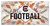 South Carolina Gamecocks Hello Football 6" x 12" Wall Art