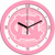 North Carolina Tar Heels Pink Wall Clock
