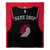 Portland Trail Blazers Personalized Jersey Silk Touch Throw Blanket