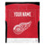 Detroit Red Wings Personalized Jersey Silk Touch Throw Blanket