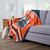 Edmonton Oilers Personalized Jersey Silk Touch Throw Blanket