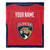 Florida Panthers Personalized Jersey Silk Touch Throw Blanket
