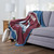 Colorado Avalanche Personalized Jersey Silk Touch Throw Blanket