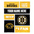 Boston Bruins Personalized Colorblock Silk Touch Throw Blanket