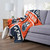 Edmonton Oilers Personalized Colorblock Silk Touch Throw Blanket