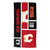 Calgary Flames Personalized Colorblock Beach Towel