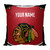 Chicago Blackhawks Personalized Jersey Throw Pillow