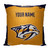Nashville Predators Personalized Jersey Throw Pillow