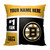 Boston Bruins Personalized Colorblock Throw Pillow