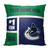 Vancouver Canucks Personalized Colorblock Throw Pillow