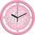 Tulane Green Wave Pink Wall Clock