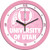 Utah Utes Pink Wall Clock