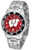 Wisconsin Badgers Competitor Steel AnoChrome Color Bezel Men's Watch