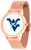 West Virginia Mountaineers Rose Mesh Statement Watch