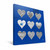 Kansas Jayhawks 12" x 12" Hearts Canvas Print