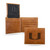 Miami Hurricanes Laser Engraved Brown Billfold Wallet